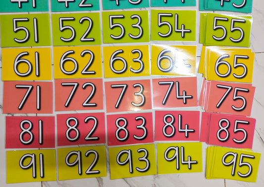 Counting 1-100 Flashcards