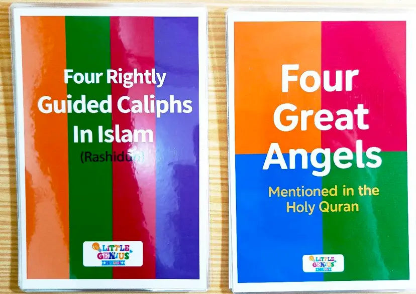 Four Great Angels & Rightly Guided Caliphs in Islam – Flashcards Set