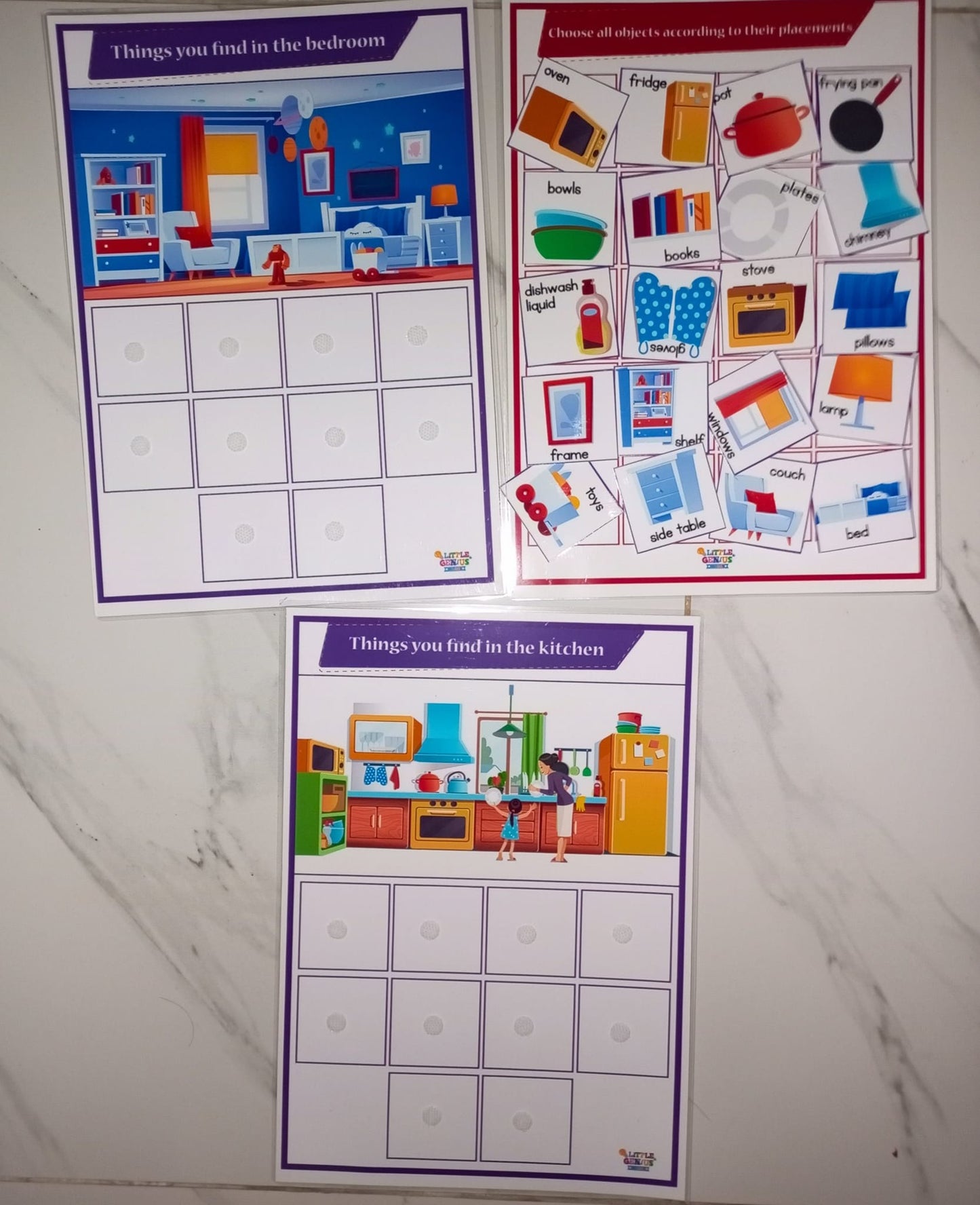 Things I Find β Velcro-Based Busybook Activity Sheets