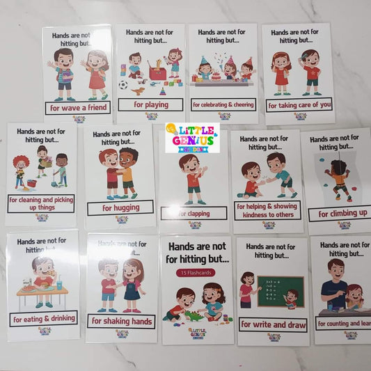 Hands Are Not For Hitting – 13 Behavior Flashcards