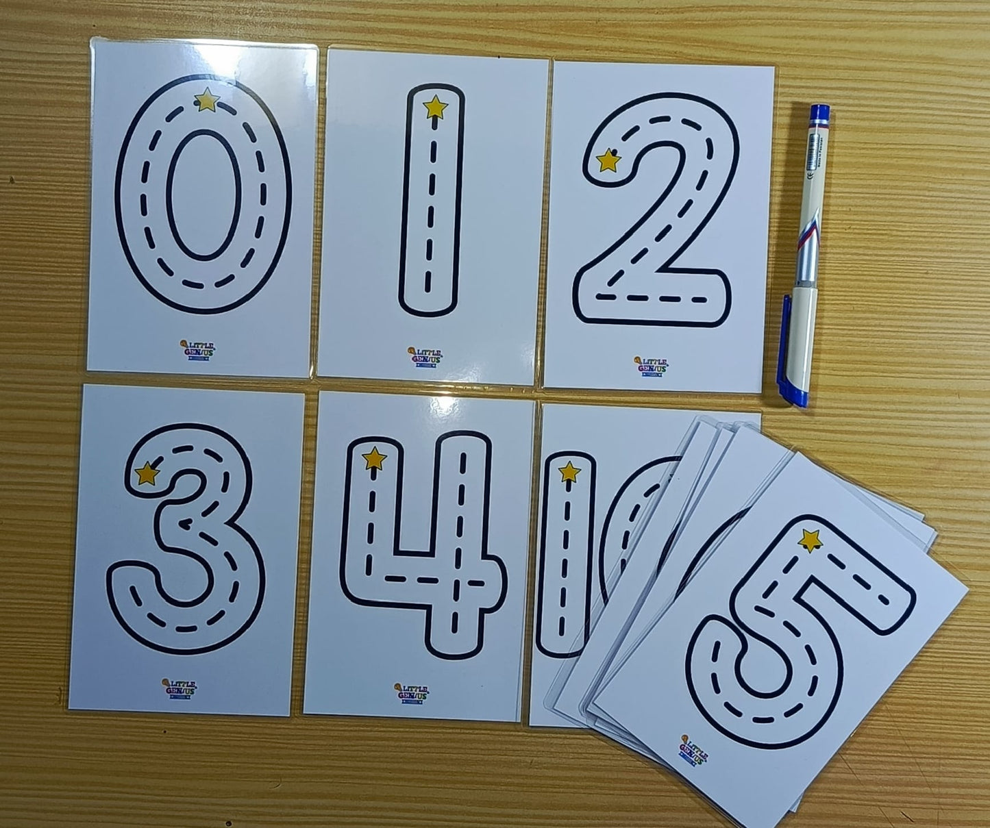 Tracing Numbers Flashcards β With Marker Included