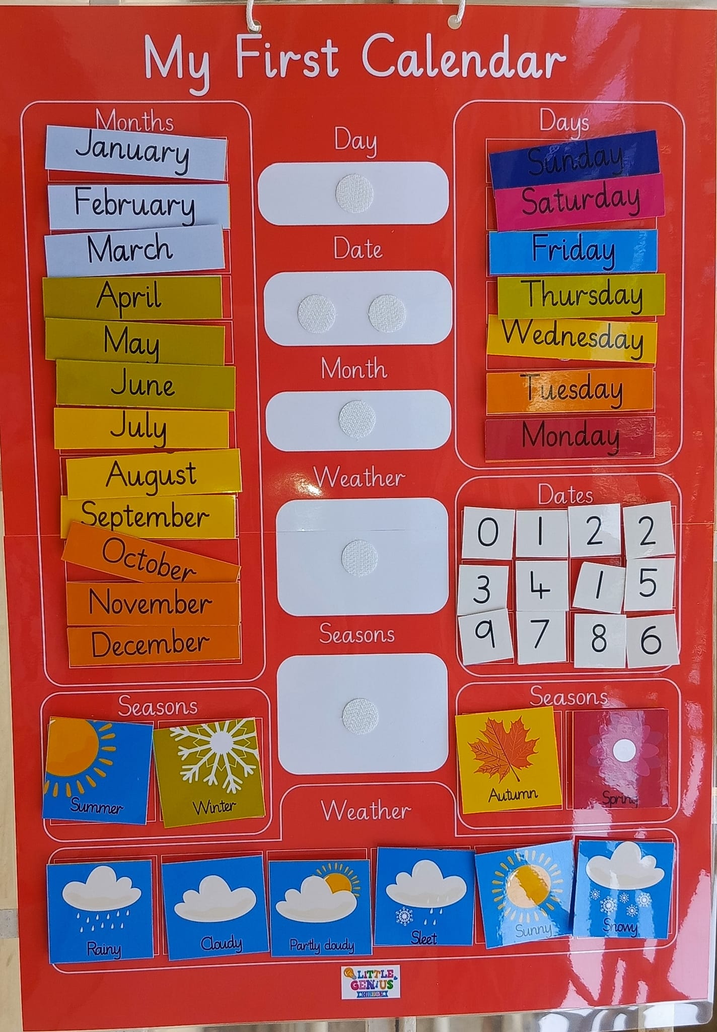 Calendar Activity Chart (Orange) Nelson's Font
