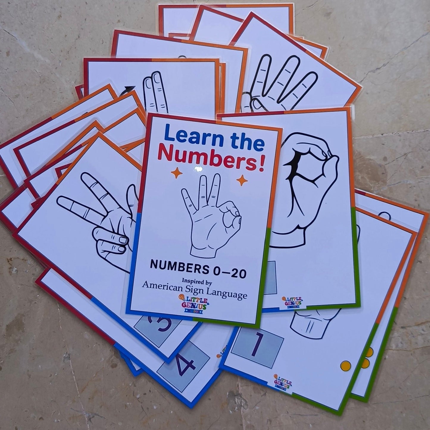 American Sign Language – Numbers (0–20) Flashcards