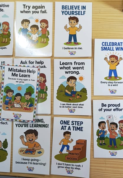 Mistakes Help me Learn Flashcards Set