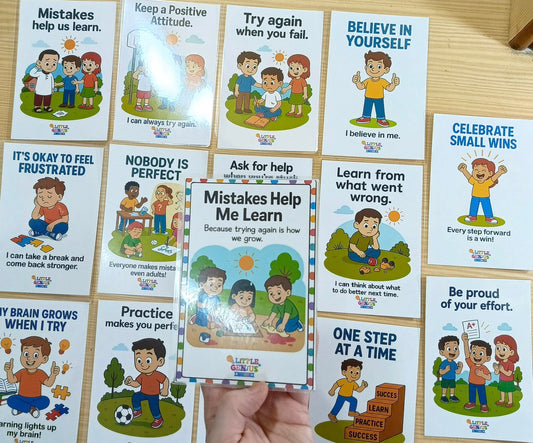 Mistakes Help me Learn Flashcards Set