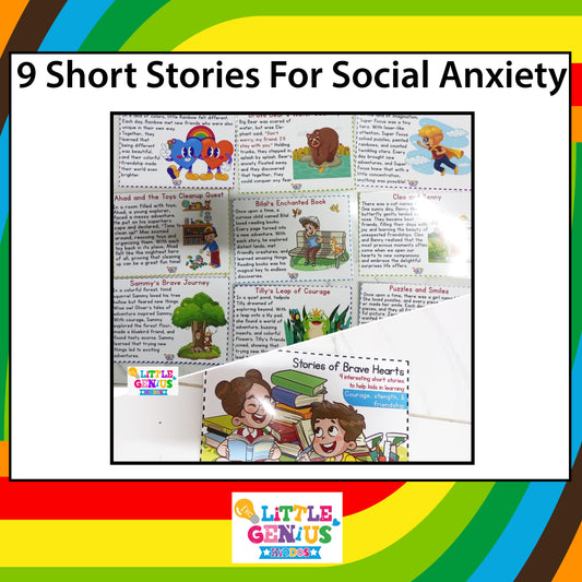 9 Short Stories for Social Anxiety – Flashcards Set