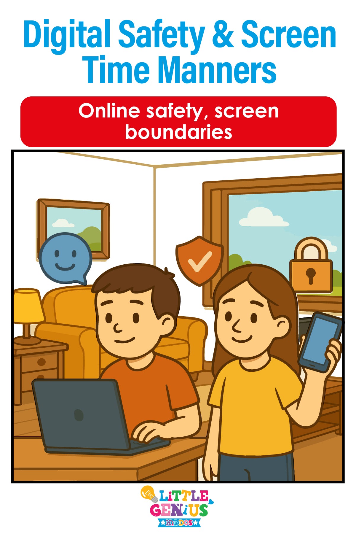 Digital Safety & Screen Time Manners Flashcards
