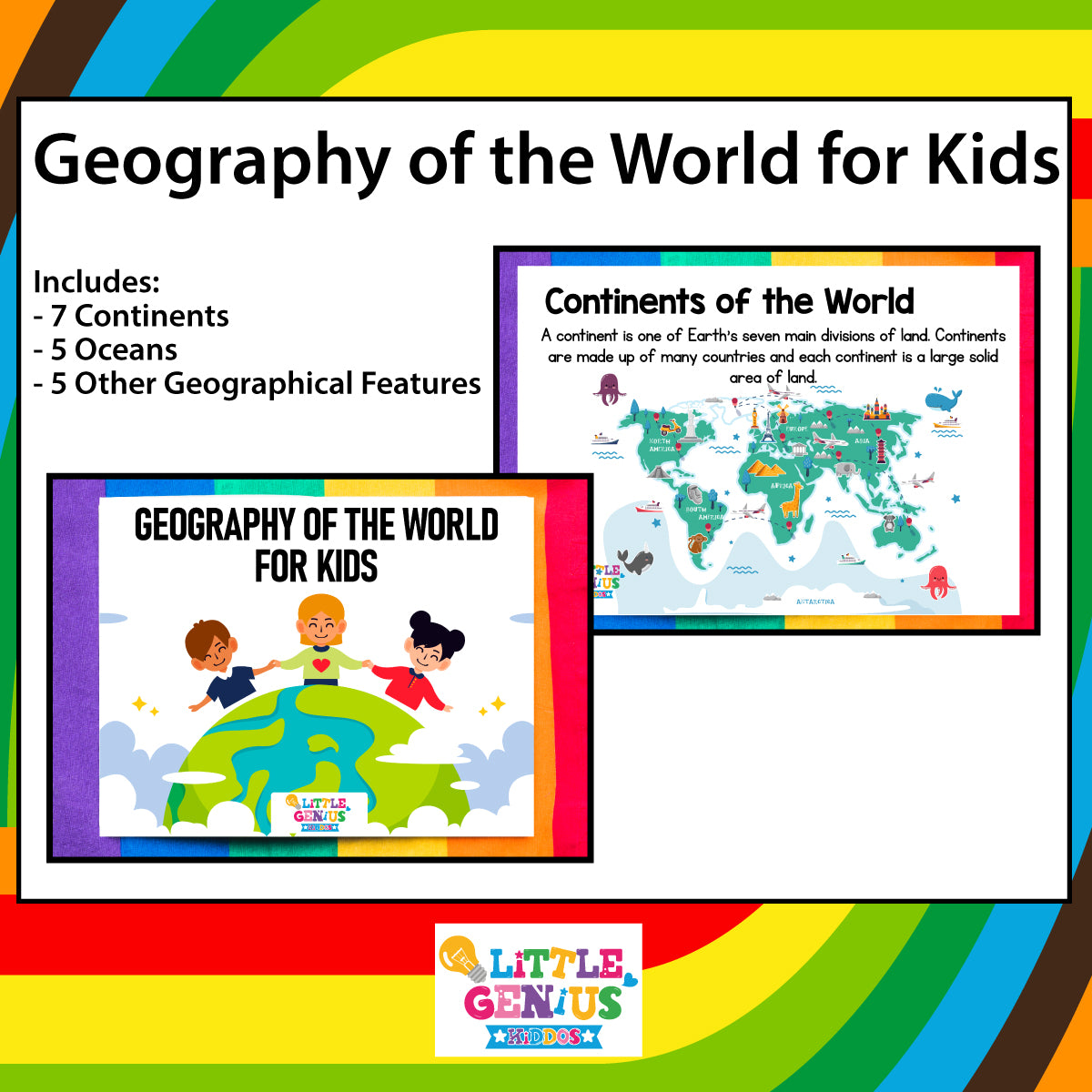 Geography of the World Flashcards β For Kids