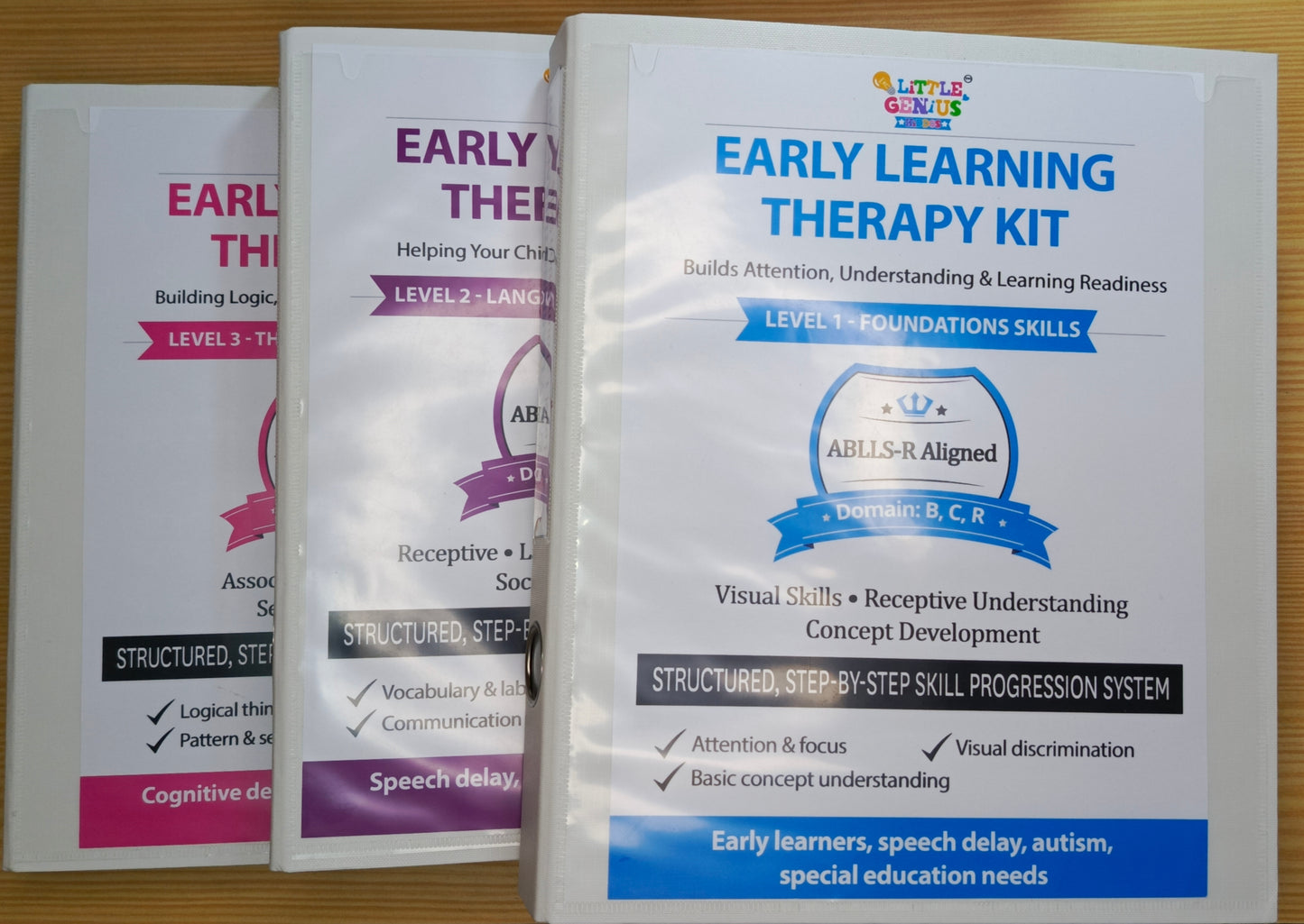 Early Learning Therapy Kit (3 Binder System) – ABLLS-R Aligned | Special Education, Speech Delay & Homeschooling Tool