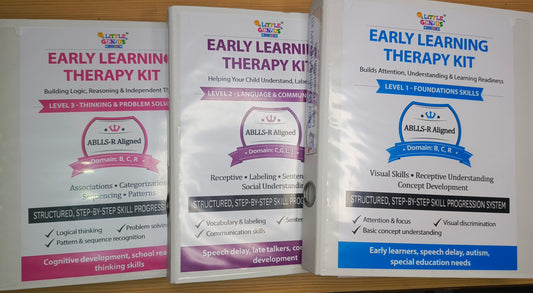 Early Learning Therapy Kit (3 Binder System) – ABLLS-R Aligned | Special Education, Speech Delay & Homeschooling Tool