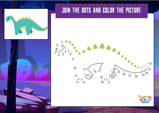 Join the Dots & Color Flashcards Activity – With Marker (Set of 9)