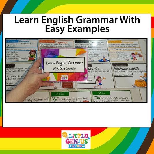 Learn English Grammar With Easy Examples Flashcards