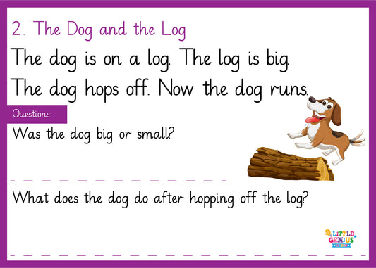 15 Phonics & CVC Comprehension Cards – For Early Readers