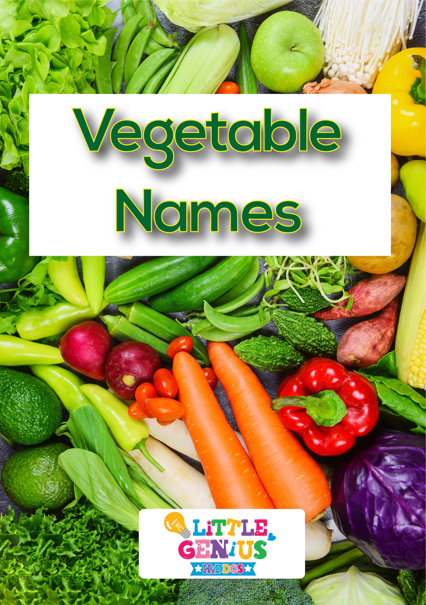 20 Vegetables Flashcards β Bright & Educational Set for Early Learners