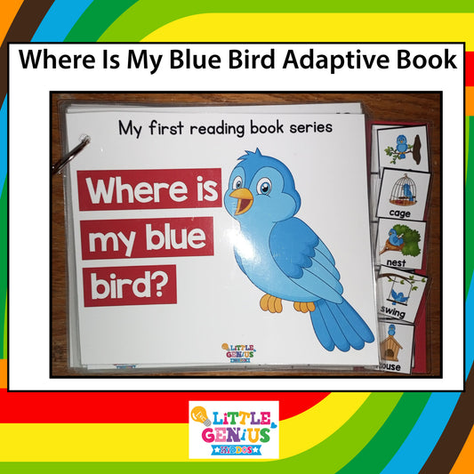 Where Is My Blue Bird? Adaptive Book – A5 Size, Velcro-Based