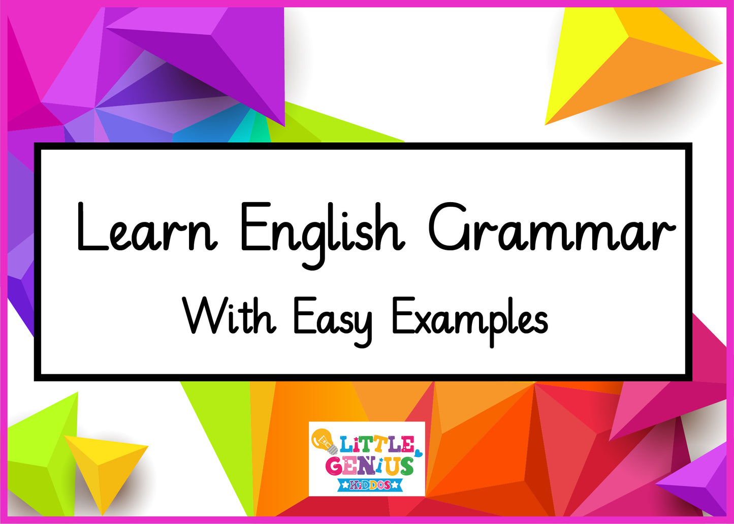 Learn English Grammar With Easy Examples Flashcards