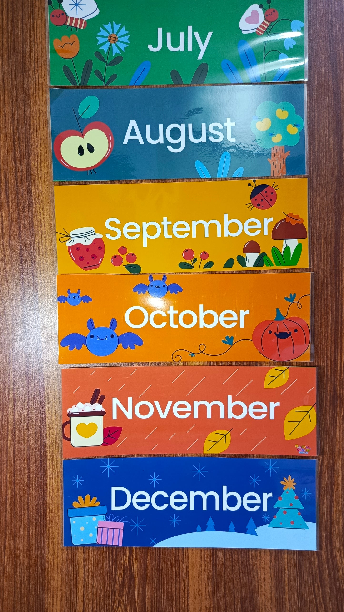 Names of the Months Flashcards β Floral Illustrated Wall Decor for Kids' Rooms & Classrooms (Includes Title Card)