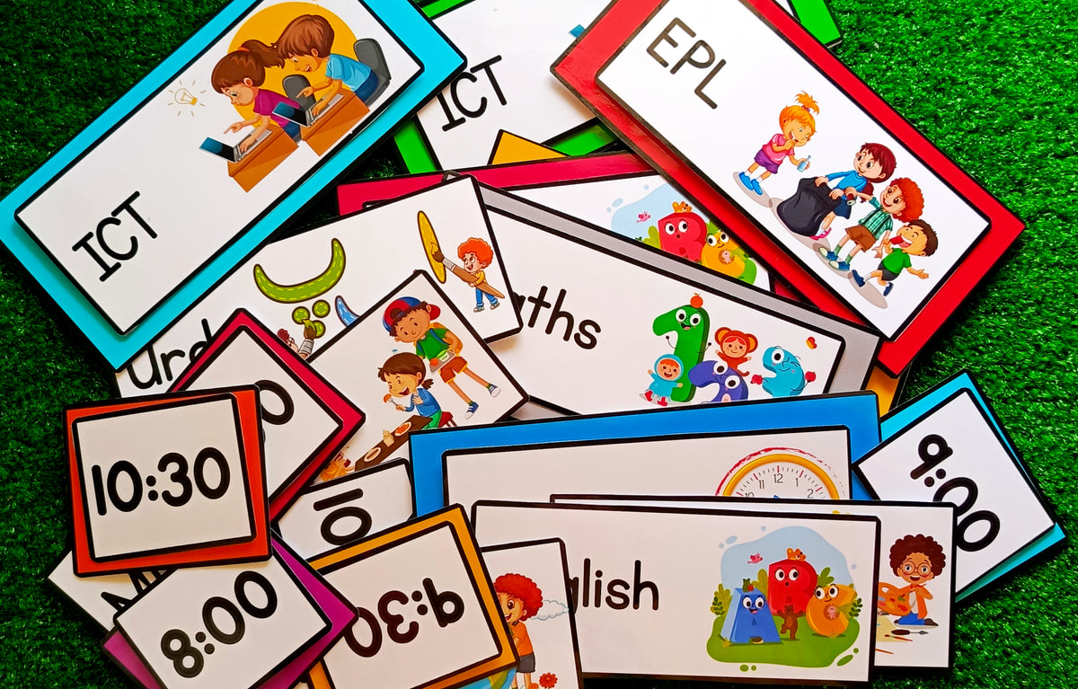 Classroom Schedule With Stick-ons For Classroom Decor