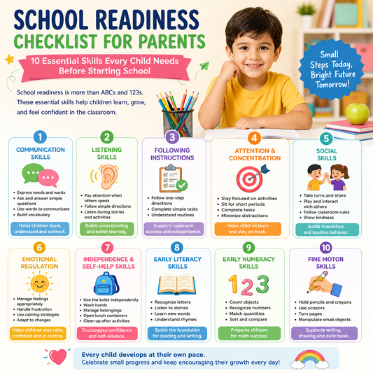 School Readiness Checklist For Parents: Skills Every Child Should Learn Before Starting School