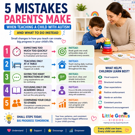 5 Mistakes Parents Make When Teaching a Child With Autism (And What to Do Instead)