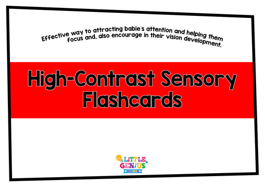 High Contrast Flashcards for Babies – 19 Visual Stimulation Cards