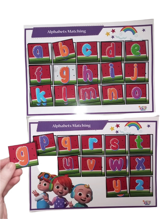 Lowercase Alphabets Sticking Activity – Busybook Activity Page