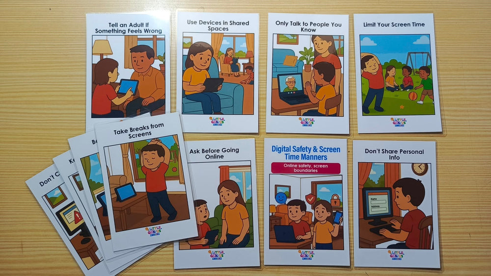 Digital Safety & Screen Time Manners Flashcards