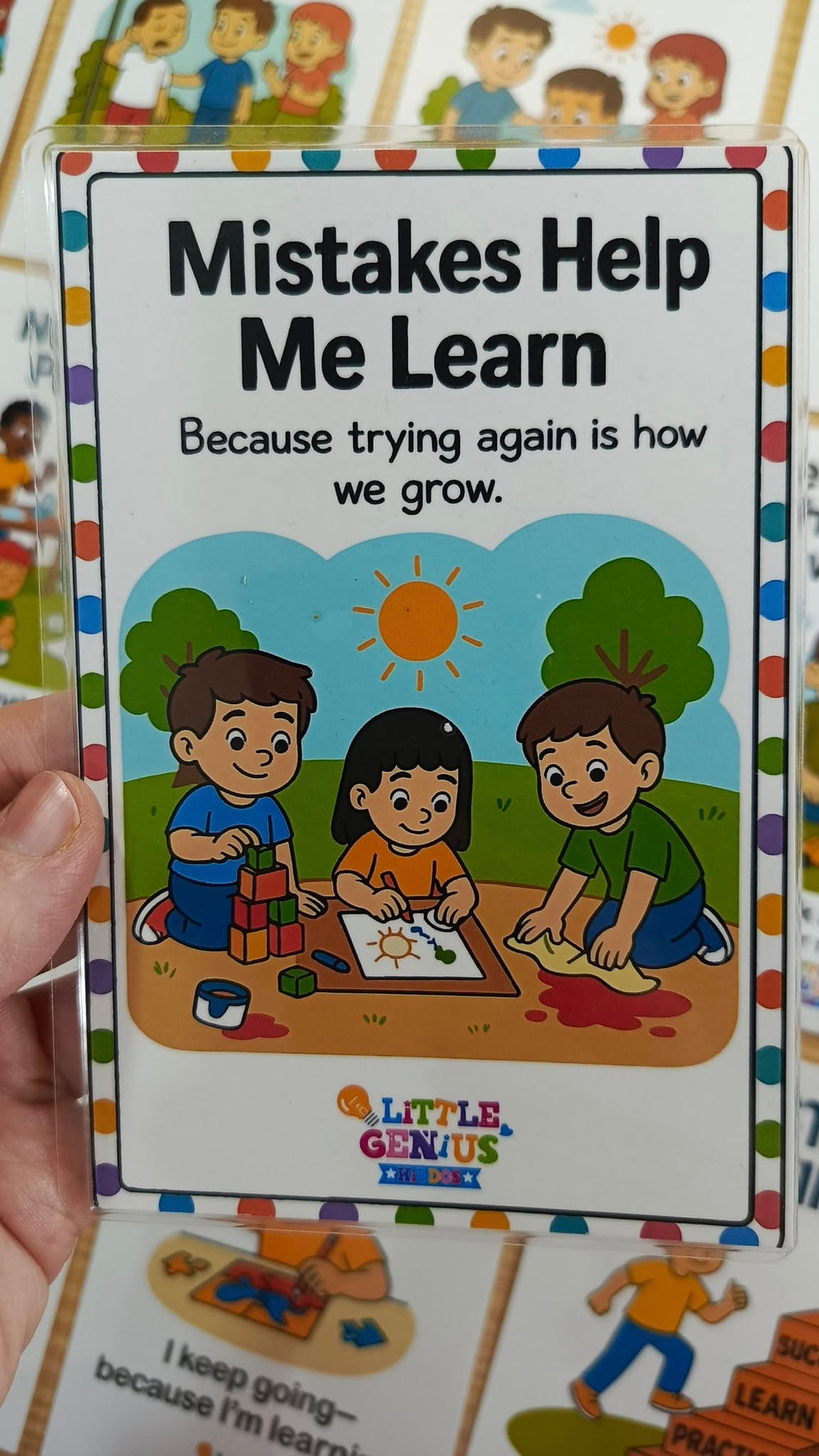 Mistakes Help me Learn Flashcards Set