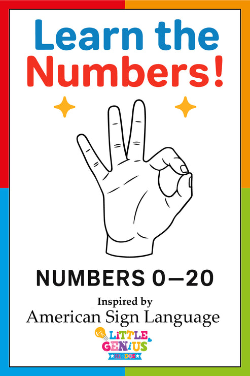 American Sign Language – Numbers (0–20) Flashcards – Little Genius Kiddos