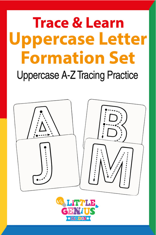Trace And Learn Uppercase Letters Formation with Marker Included