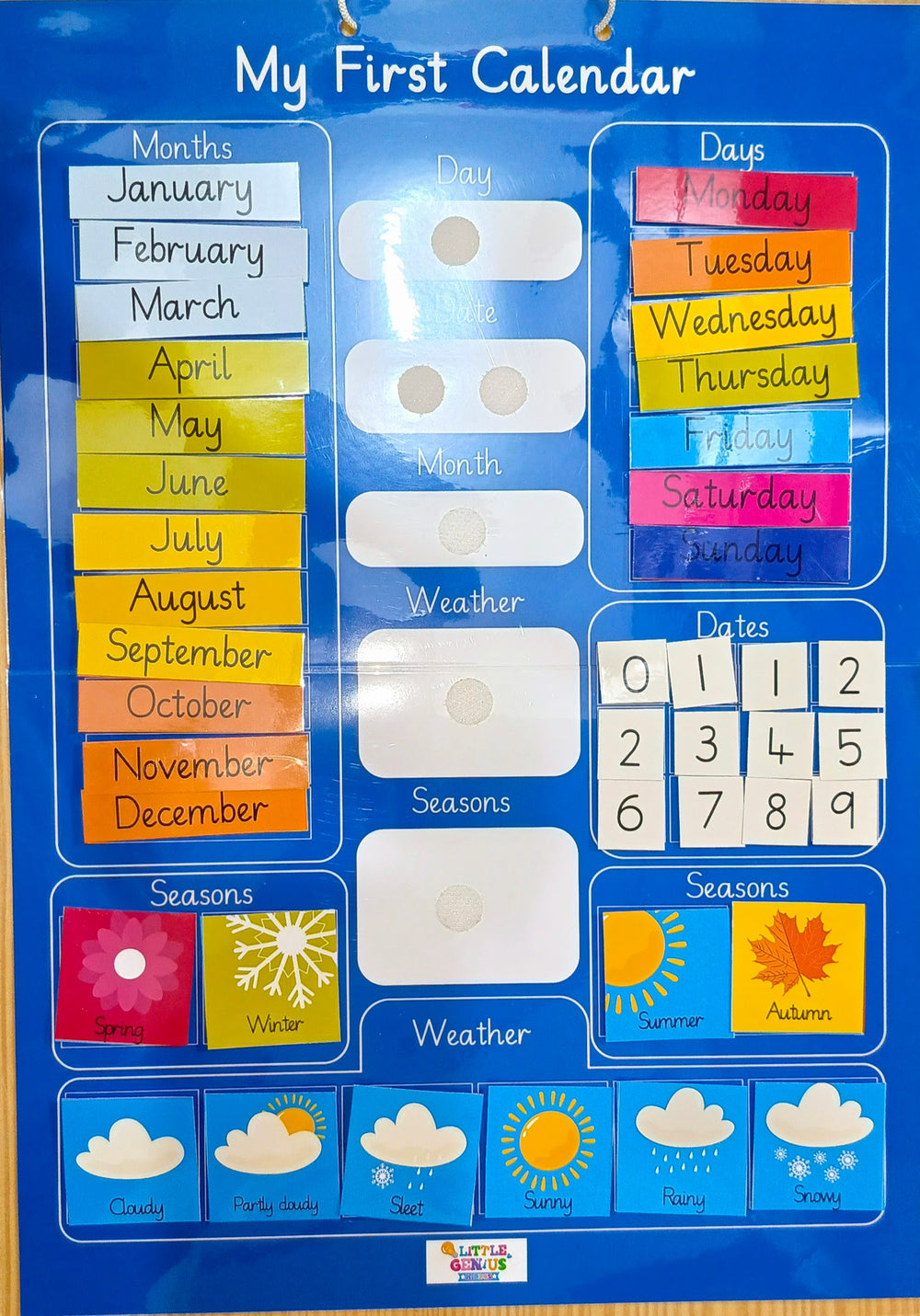 Calendar Activity Chart (Blue)
