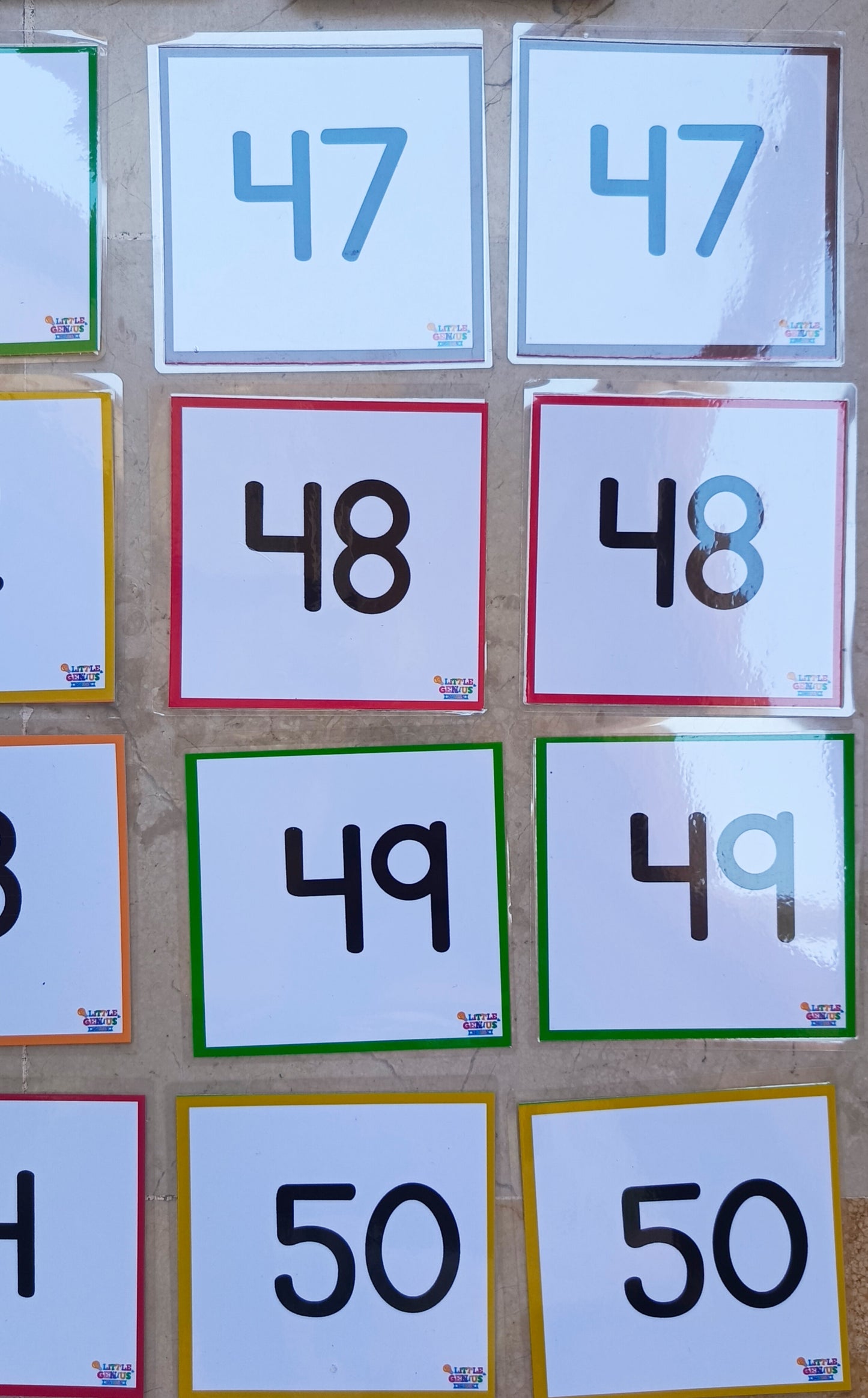 1–50 Number Matching Cards – Visual Number Recognition & Matching Set (ABLLS-R B, C, R)