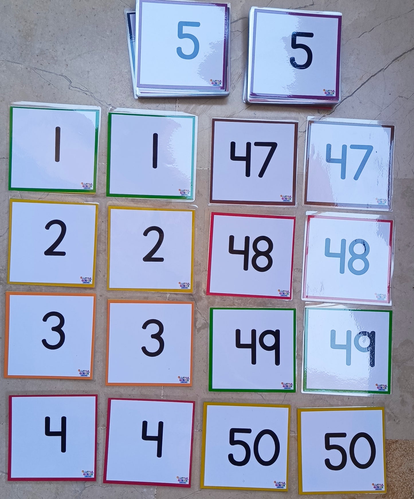 1–50 Number Matching Cards – Visual Number Recognition & Matching Set (ABLLS-R B, C, R)