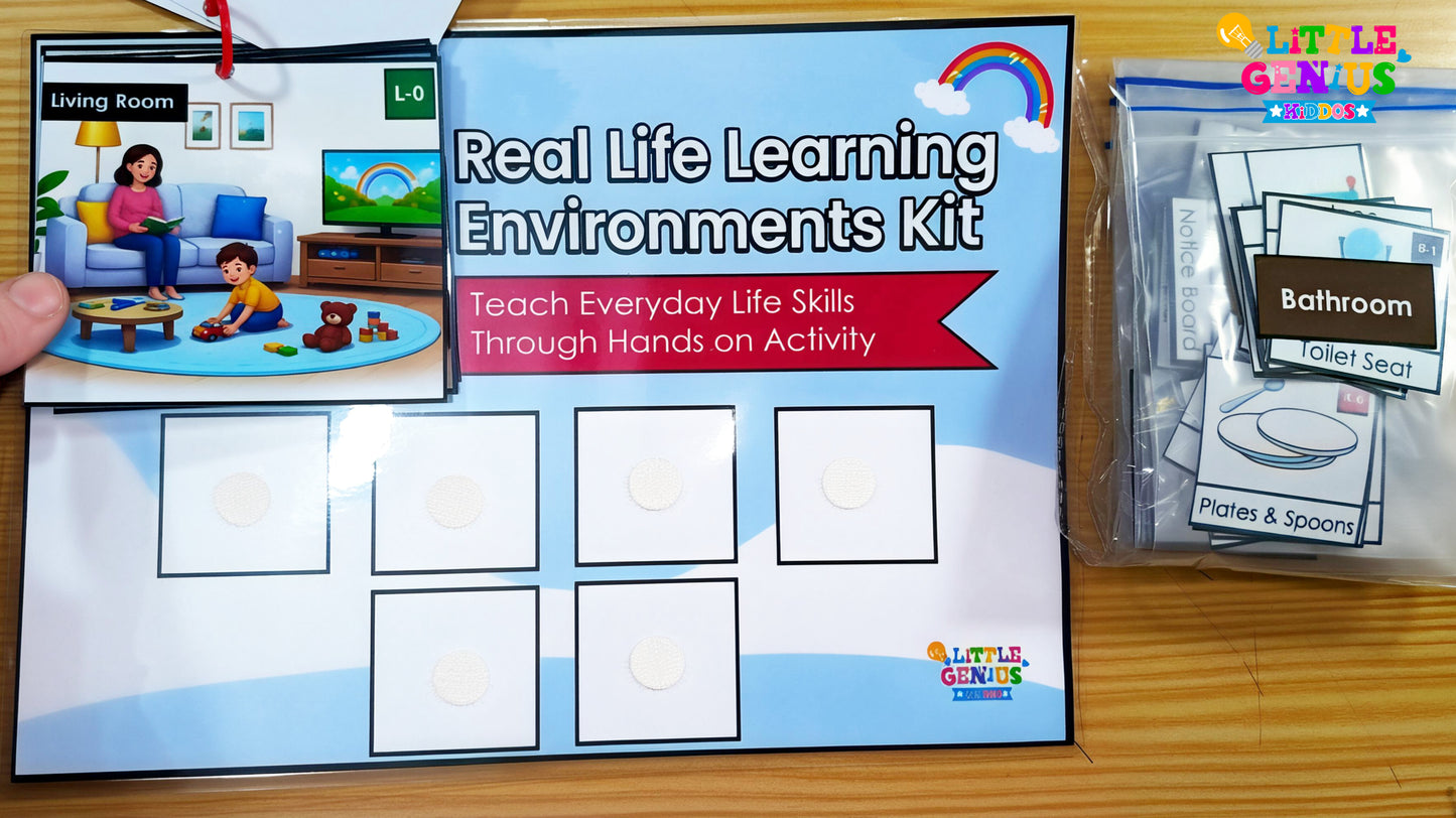 LGK Level 2A: Real World Understanding Kit | Teach Everyday Environments for Autism & Speech Delay