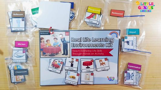 LGK Level 2A: Real World Understanding Kit | Teach Everyday Environments for Autism & Speech Delay