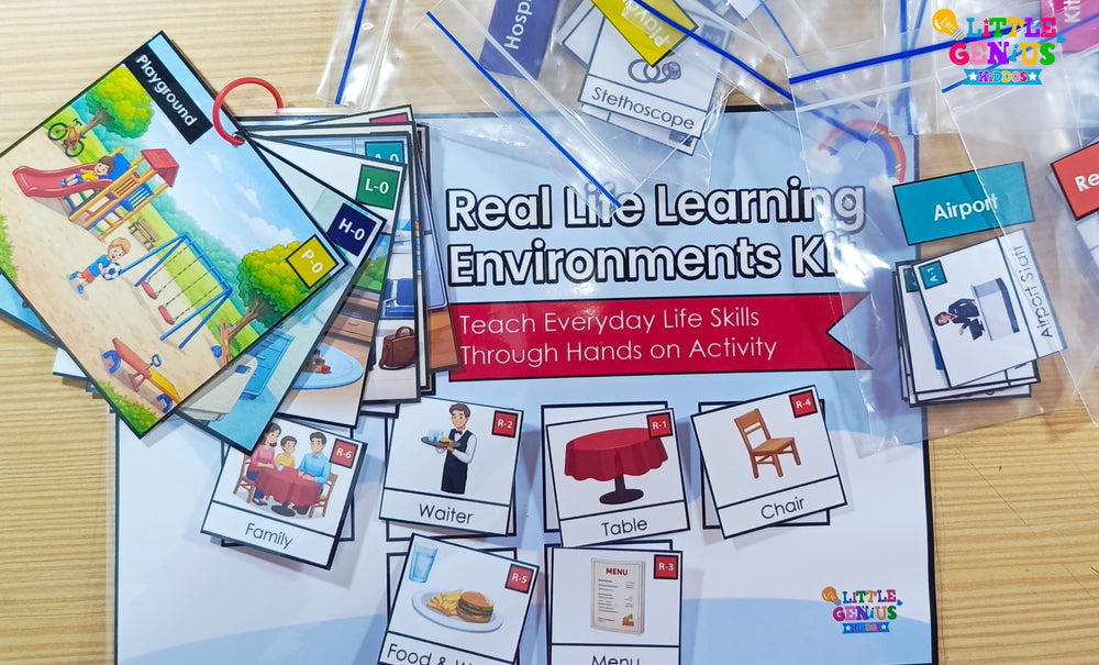 LGK Level 2A: Real World Understanding Kit | Teach Everyday Environments for Autism & Speech Delay