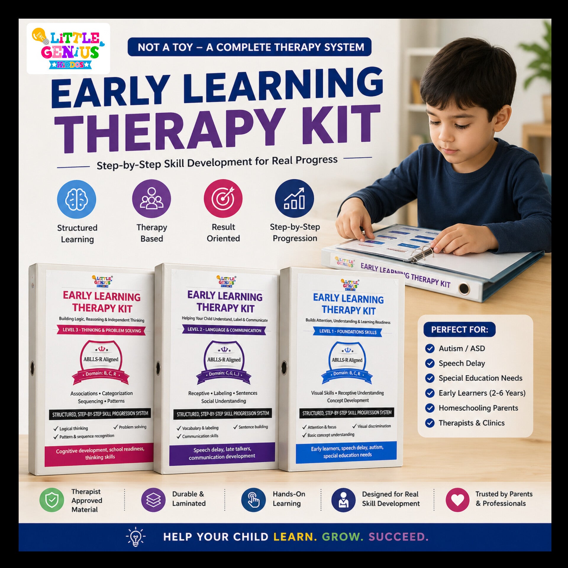 Early Learning Therapy Kit (3 Binder System) – ABLLS-R Aligned | Speci ...