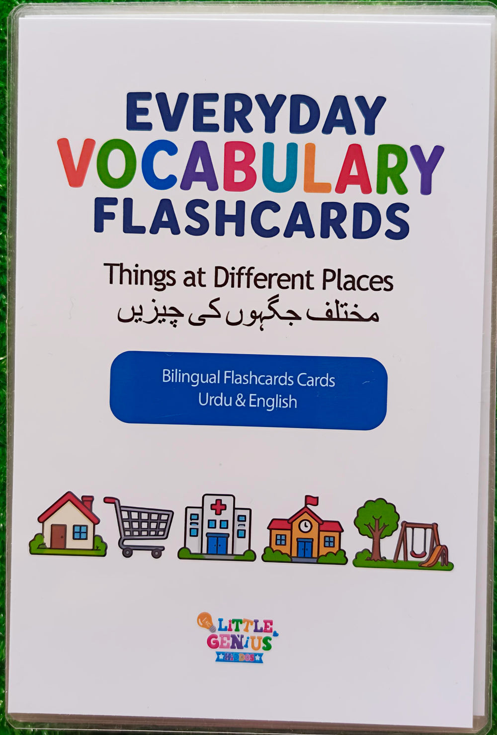 Urdu English Vocabulary Flashcards for Kids | Everyday Learning Flashcards | 60 Cards