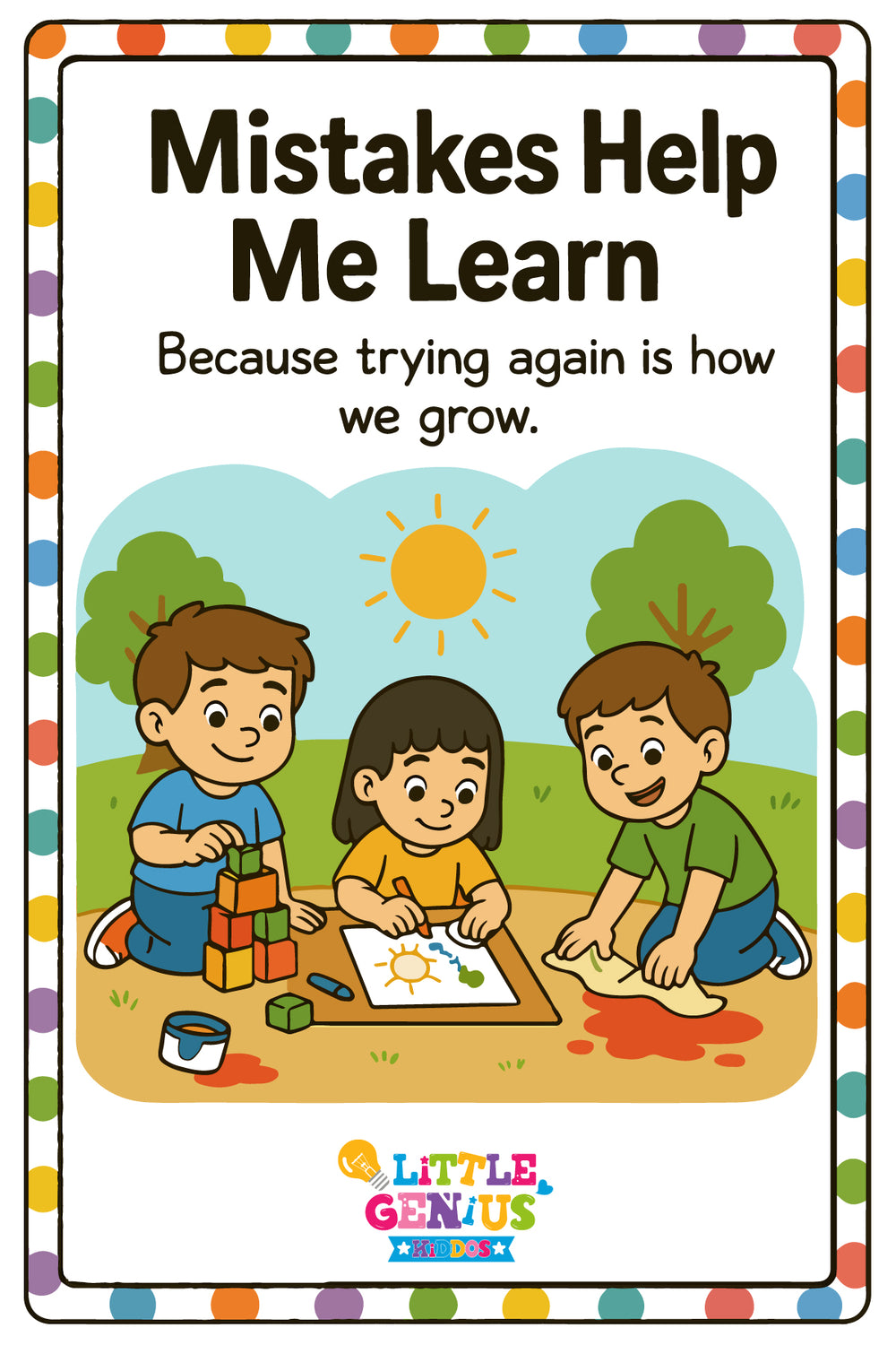Mistakes Help me Learn Flashcards Set
