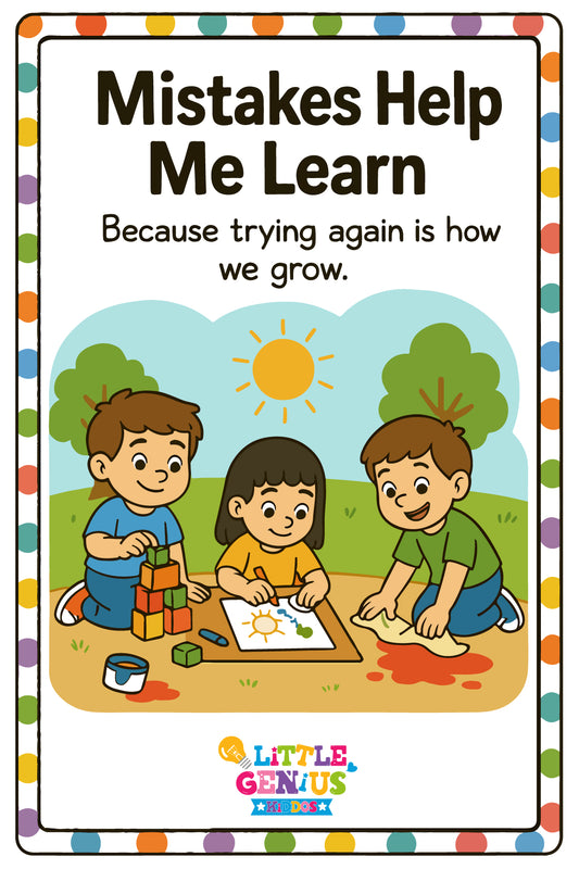 Mistakes Help me Learn Flashcards Set