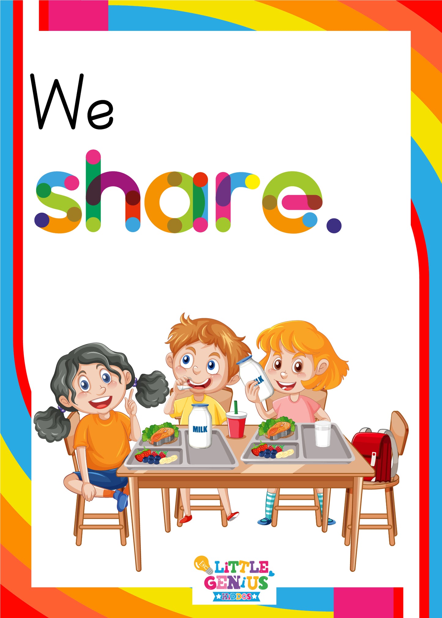 Large Positive Affirmations Flashcards For Classroom Decor