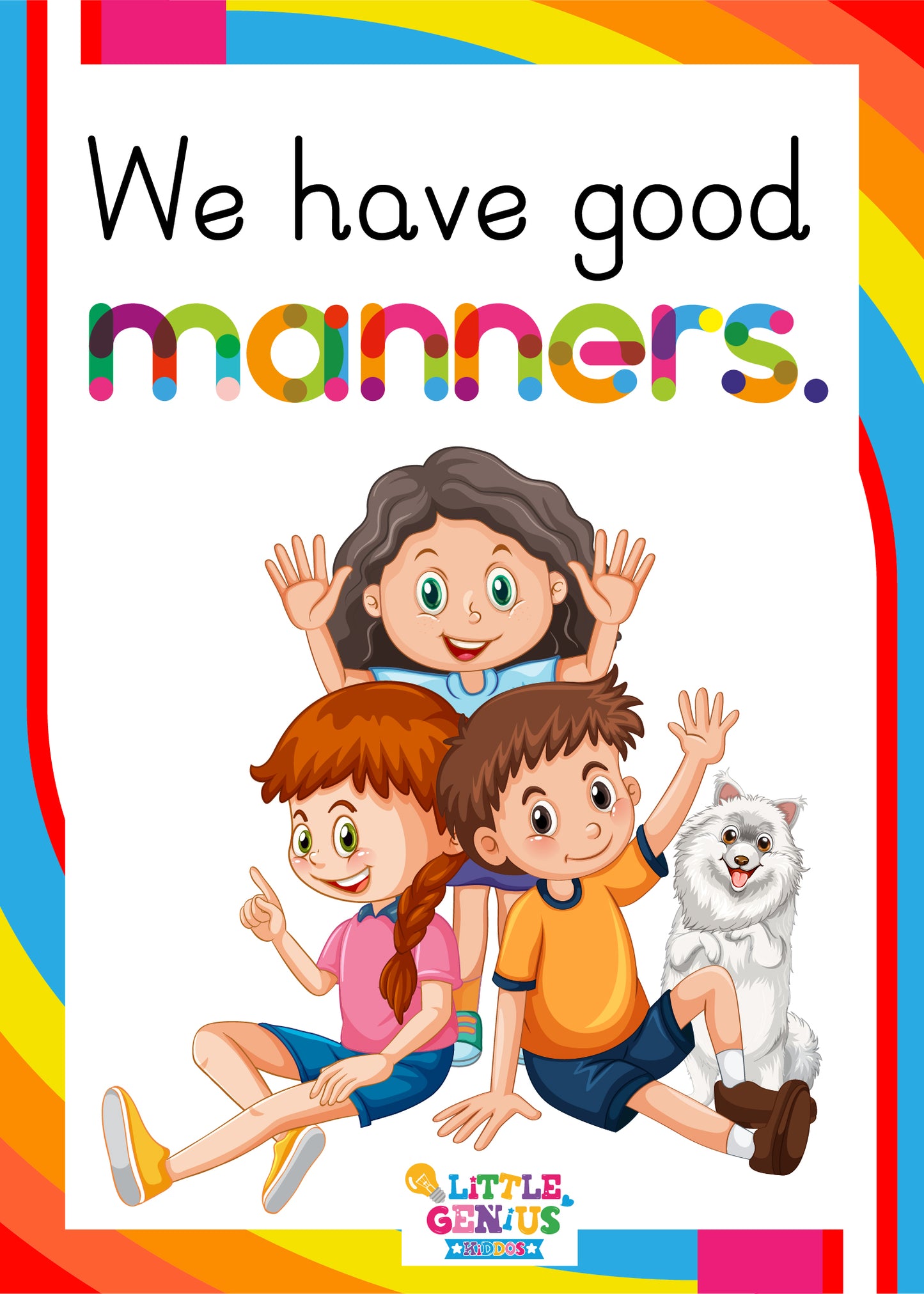 Large Positive Affirmations Flashcards For Classroom Decor