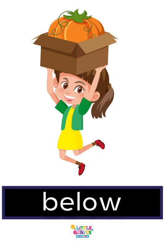 Preposition Flashcards – Set of 13