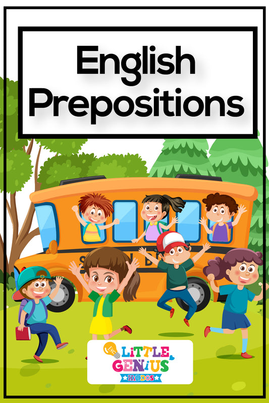 Preposition Flashcards – Set of 13