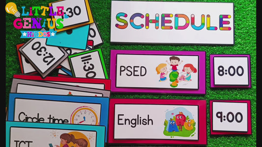 Classroom Schedule With Stick-ons For Classroom Decor