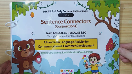 LGK Level 4 – Sentence Connectors (Conjunctions) Kit | ABLLS-R & VB-MAPP Aligned Language Development Tool