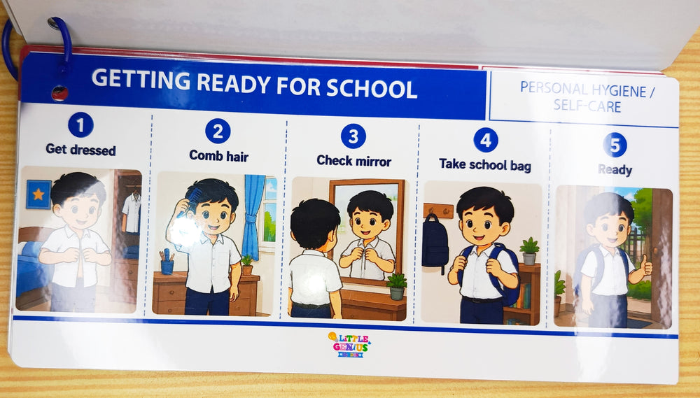 LGK Autism Visual Life Skills System™ | Visual Schedule, Sequencing Activities & Life Skills Flashcards for Autism, ADHD & Special Education ABLLS-R