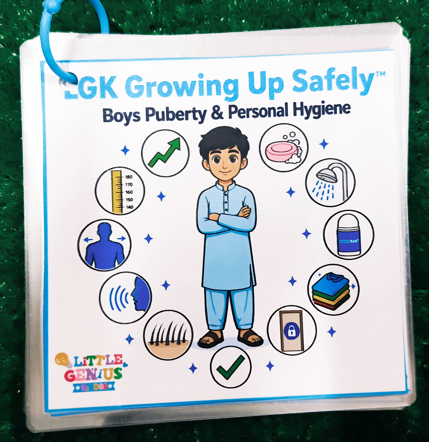 LGK Growing Up Safely™ Puberty Education| Boys & Girls Menstrual Independence Visual Cards for Autism & Special Education