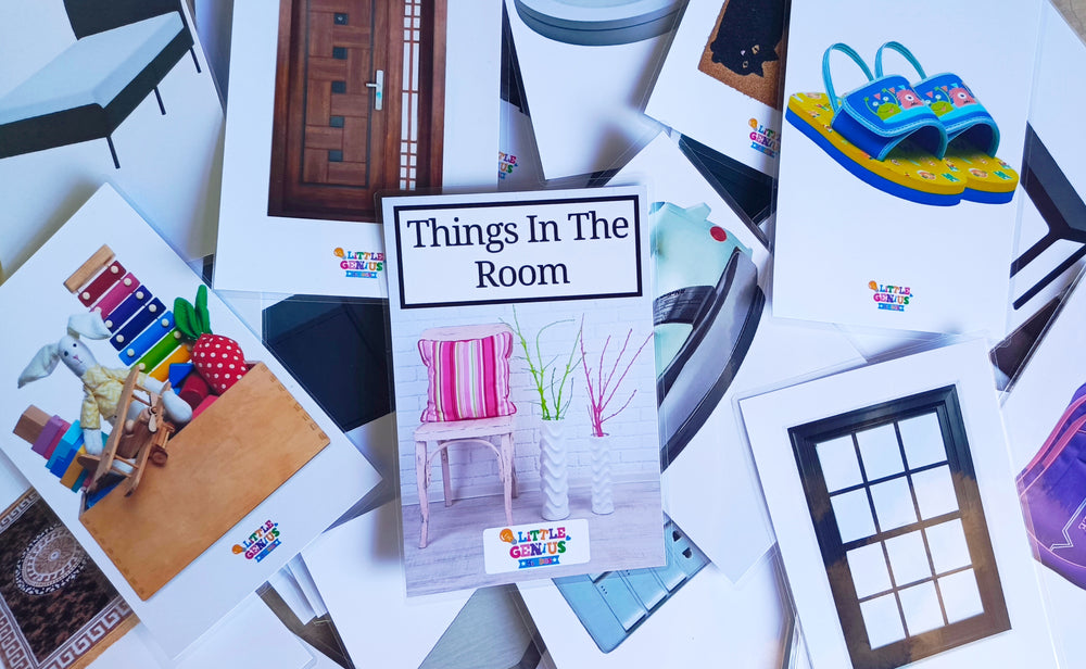 Things in the Room – Real Picture Flashcards (30 Cards | Language-Free | 4×6 inches)