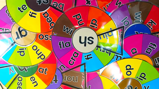 15 in 1 Phonics Spinner Wheel Set – Beginning & Ending Blends for Class Decor,  Early Literacy, Speech Therapy & Special Education (SK, CH, CK, SH, TH, ST, TR, GR & More)